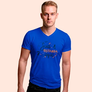 CAMISA T-SHIRT PERSONALIZADA 100% SUBLIMADA GOLA V